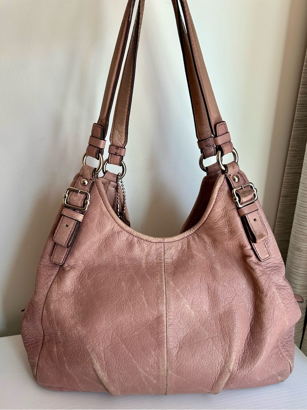 Coach Madison Maggie Y2K Hobo Bag Mauve Pink - Picture 5 of 12